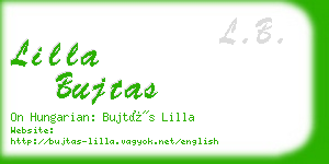 lilla bujtas business card